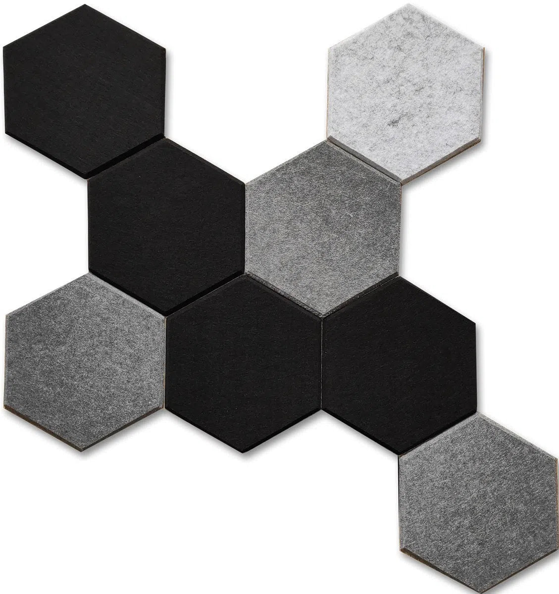 HEXA Felt 3D PET Wall Panels in various colors | DecorMania UK