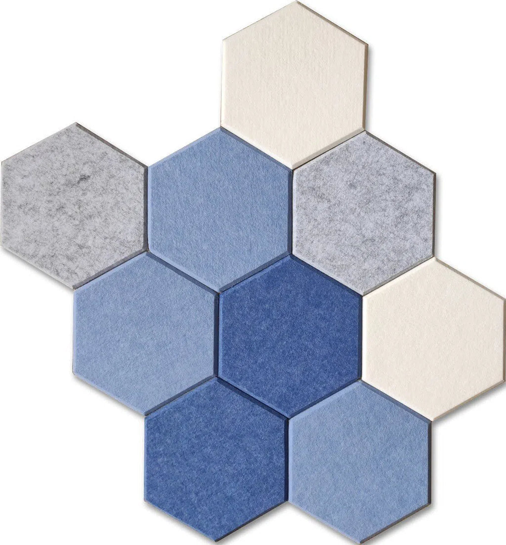 HEXA Felt 3D PET Wall Panels in various colors | DecorMania UK