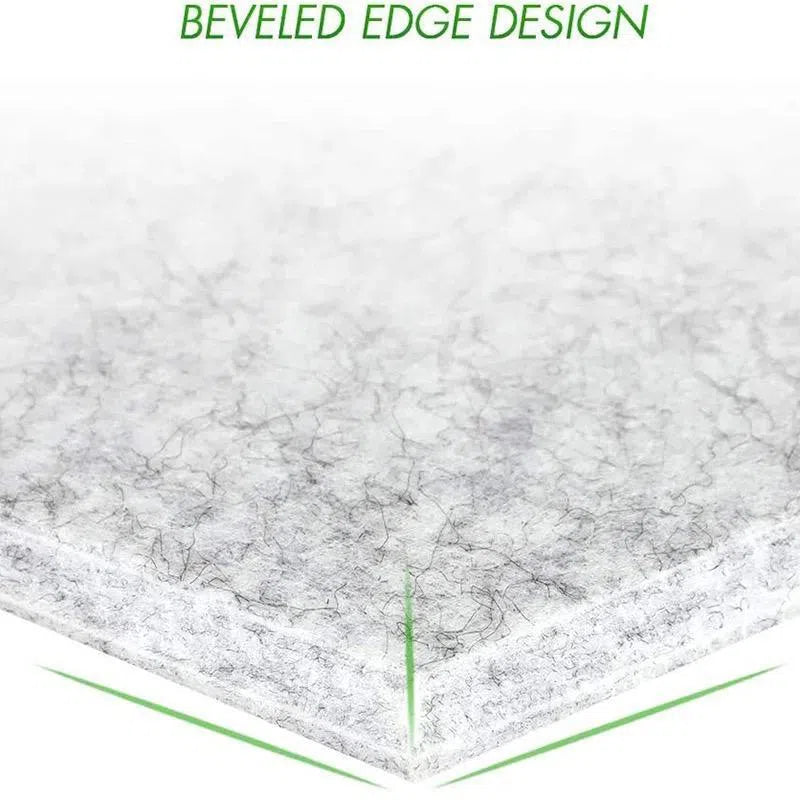 HEXA Felt 3D Pet Wall Panels - RED beveled edge design | DecorMania UK