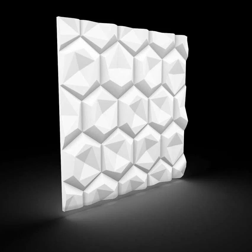 HEXAGON 3D Wall Panel Model 08 - 3D Polystyrene Wall Panels | DecorMania UK 