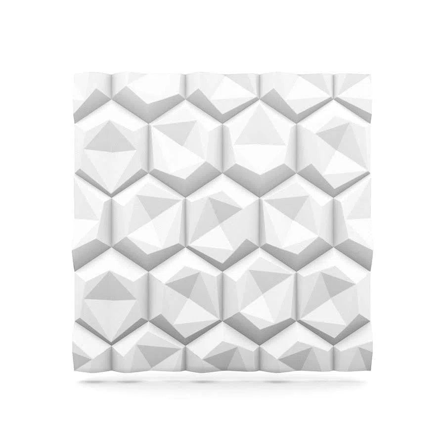 HEXAGON 3D Wall Panel Model 08 - 3D Polystyrene Wall Panels on white background | DecorMania UK 
