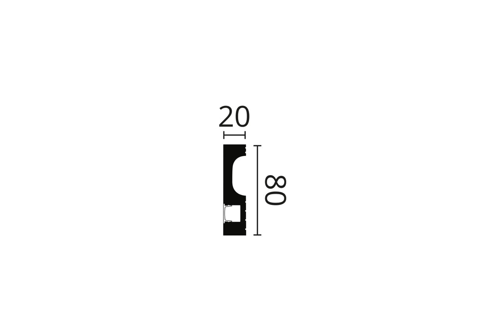 Dimensions of IL11 2M WALLSTYL SKIRTING BOARD  | DecorMania UK 