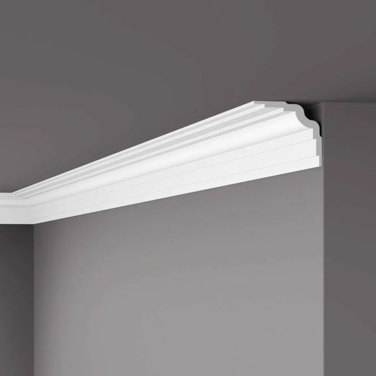 KARENA (WT25) 2M Ceiling Coving on the Grey Ceiling | DecorMania UK 