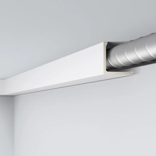 L2 ARSTYL 2M Functional Ceiling Coving for concealing ventilation pipes  | DecorMania UK