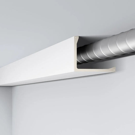 L2 ARSTYL 2M Functional Ceiling Coving for concealing ventilation pipes  | DecorMania UK