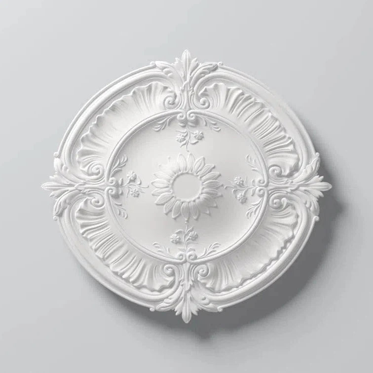 LAURA (R24) ARSTYL Ceiling Rose on white background | DecorMania UK 