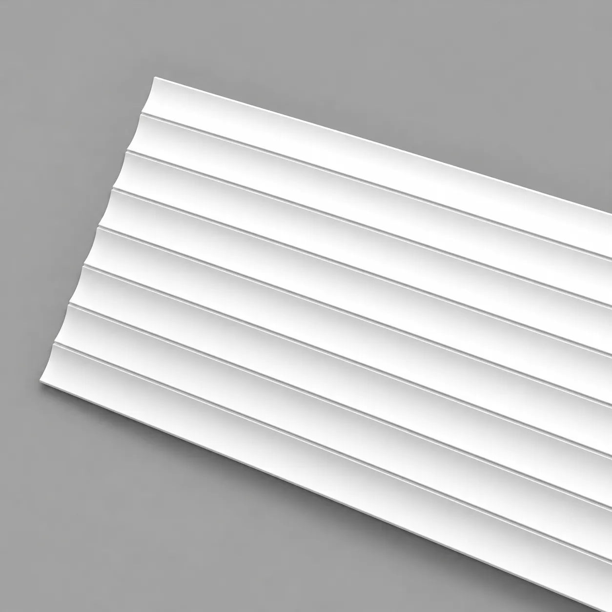 MEZZALUNA S WALLSTYL decorative wall panel with narrow curved three-dimensional detailing