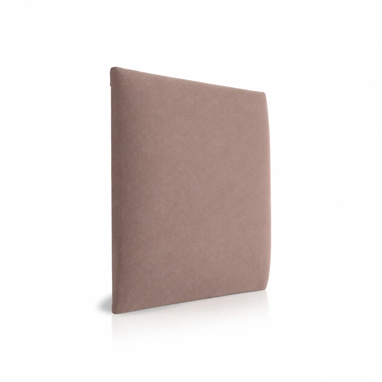 Dusty Rose upholstered padded wall panel in soft fabric finish