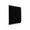 Black upholstered padded wall panel in soft fabric finish