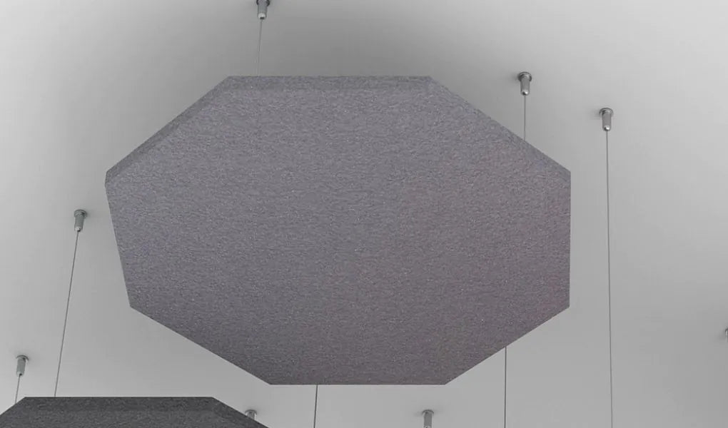 Octa AIR - Acoustic Suspended Ceiling Panel grey background Decormania UK
