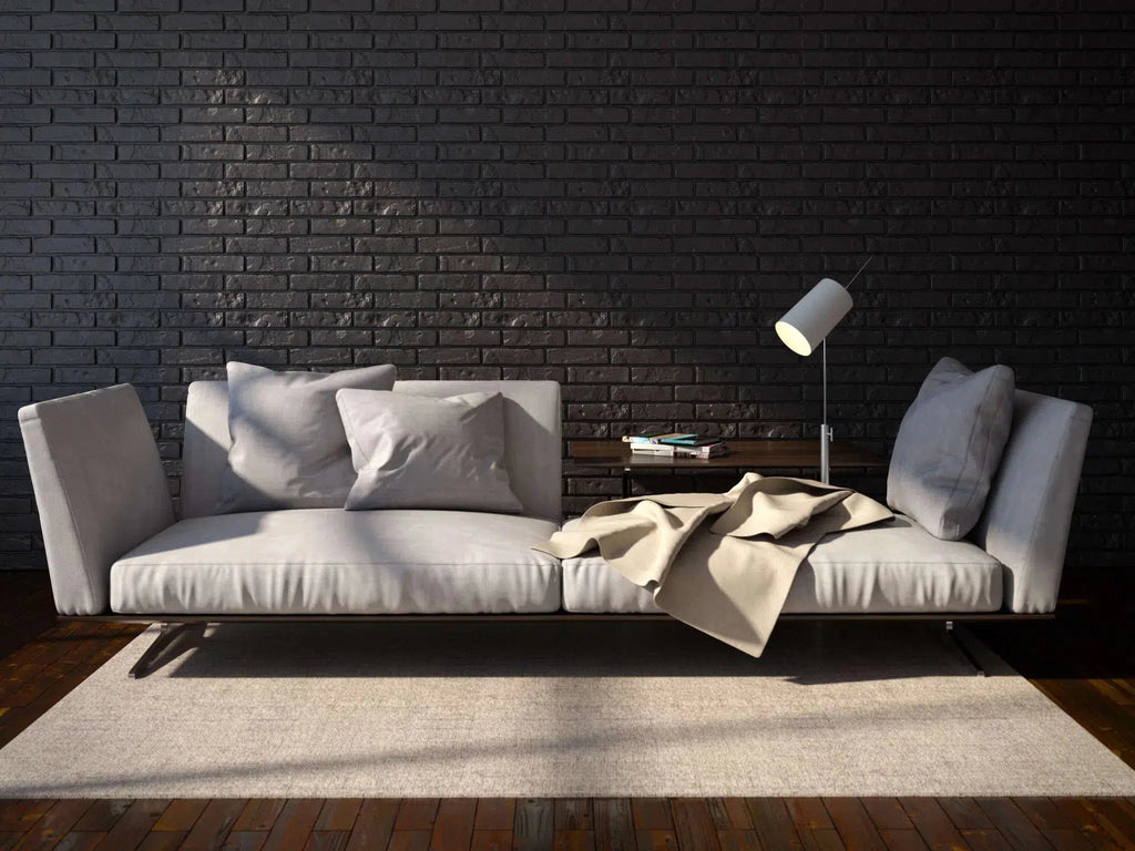 OLD BRICK 3D Wall Panel EPS - 3D Polystyrene Wall Panels with a brick design in a living room| DecorMania UK 