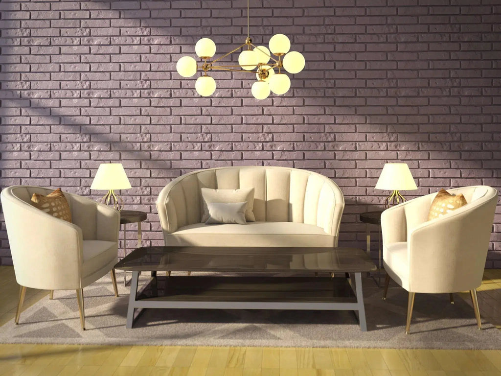 OLD BRICK 3D Wall Panel EPS - 3D Polystyrene Wall Panels with a brick design in a living room | DecorMania