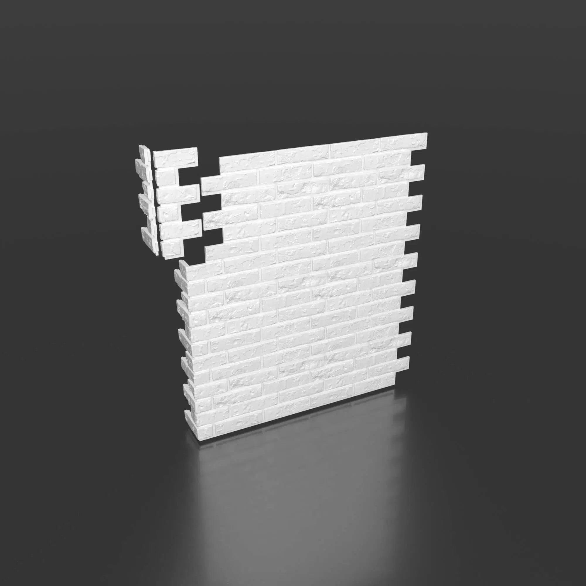 OLD BRICK 3D Wall Panel EPS - 3D Polystyrene Wall Panels  on dark background | DecorMania UK 