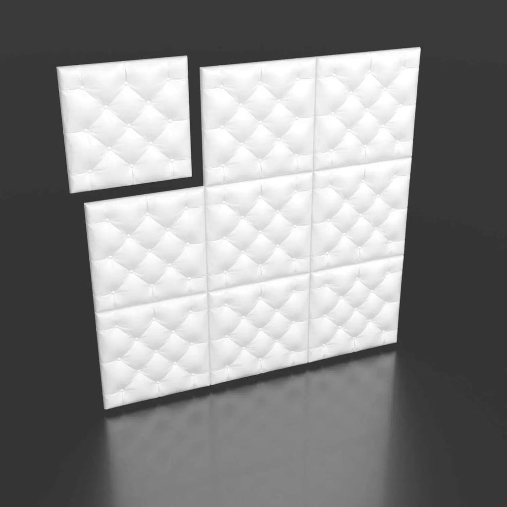 PILLOW 3D Wall Panel EPS - 3D Polystyrene Wall Panels on dark black ground  | DecorMania UK