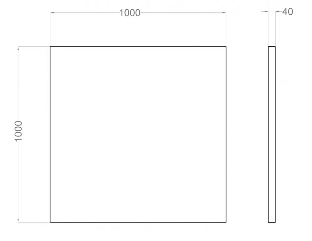 Pixel AIR - Acoustic Suspended Ceiling Panel dimensions Decormania UK