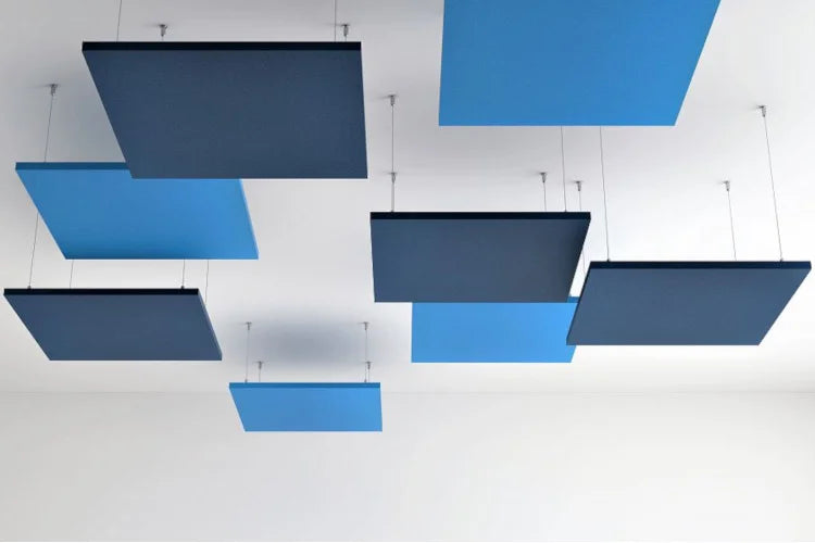 Pixel AIR - Acoustic Suspended Ceiling Panel blue composition Decormania UK