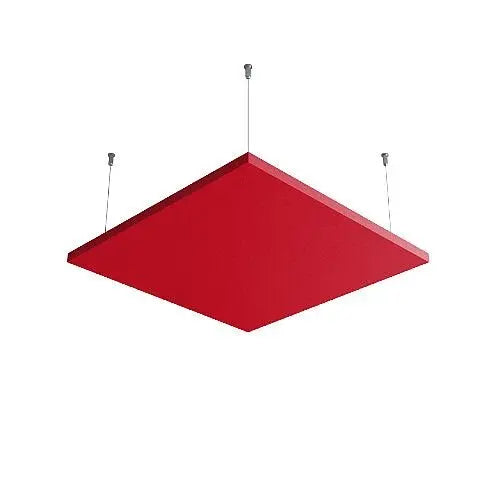 Pixel AIR - Acoustic Suspended Ceiling Panel red swatch on white background Decormania UK