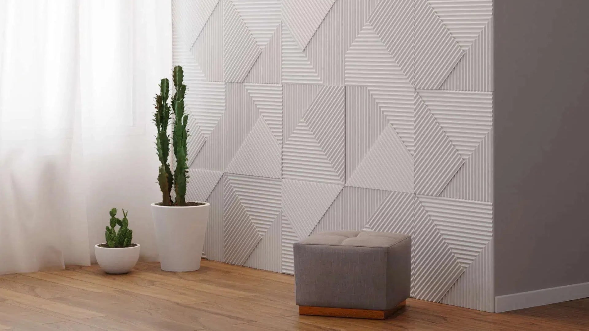 3D Decorative Wall Panels - Polystyrene 50 x 50 cm | DecorMania UK