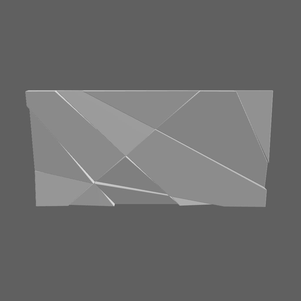 3D Concrete Wall Panels CRYSTAL 3 model  | DecorMania UK