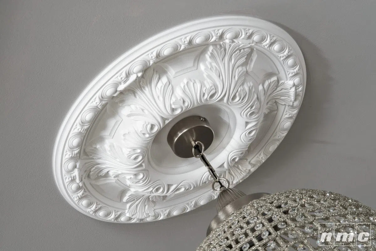 R18 ARSTYL ceiling rose with a crystal pendant light | DecorMania UK