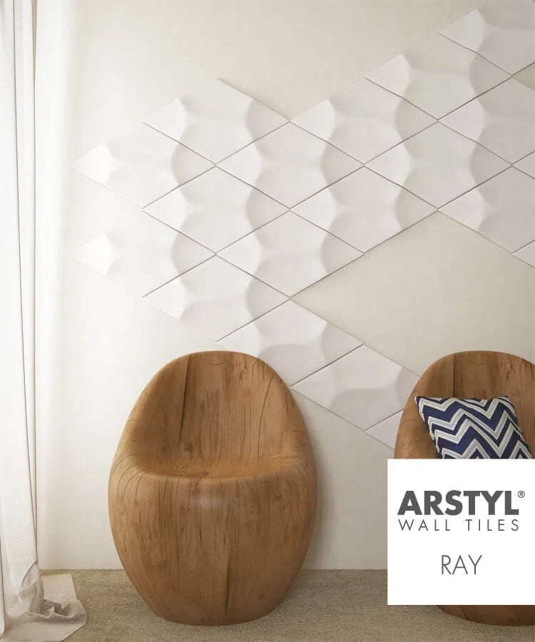 RAY 3D WALL Tile - Arstyl Panels in a stylish interior | DecorMania UK 