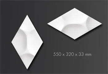Dimensions of RAY 3D WALL Tile - Arstyl Panels | DecorMania UK 