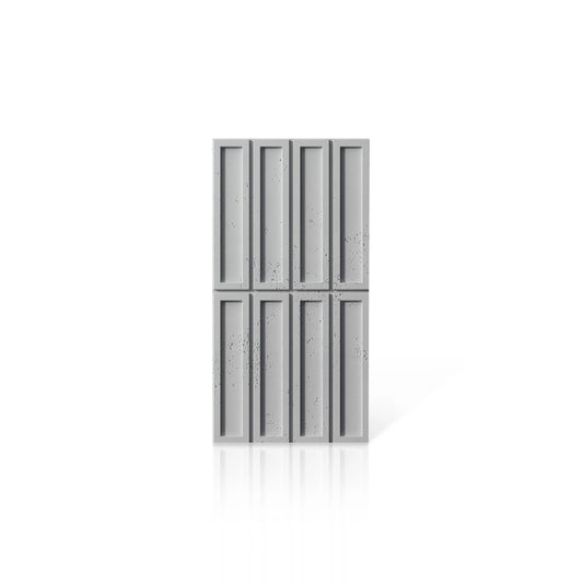 3D Concrete Wall Panels BLOCKS colour swatch on white background DecorMania UK