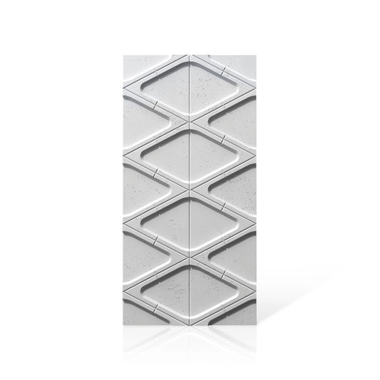 3D Concrete Wall Panels DIAMONDS colour swatch on white background DecorMania UK