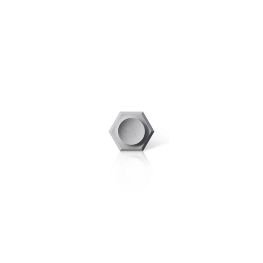 3D Concrete Wall Panels HEXAGON SOLO colour swatch on white background DecorMania UK
