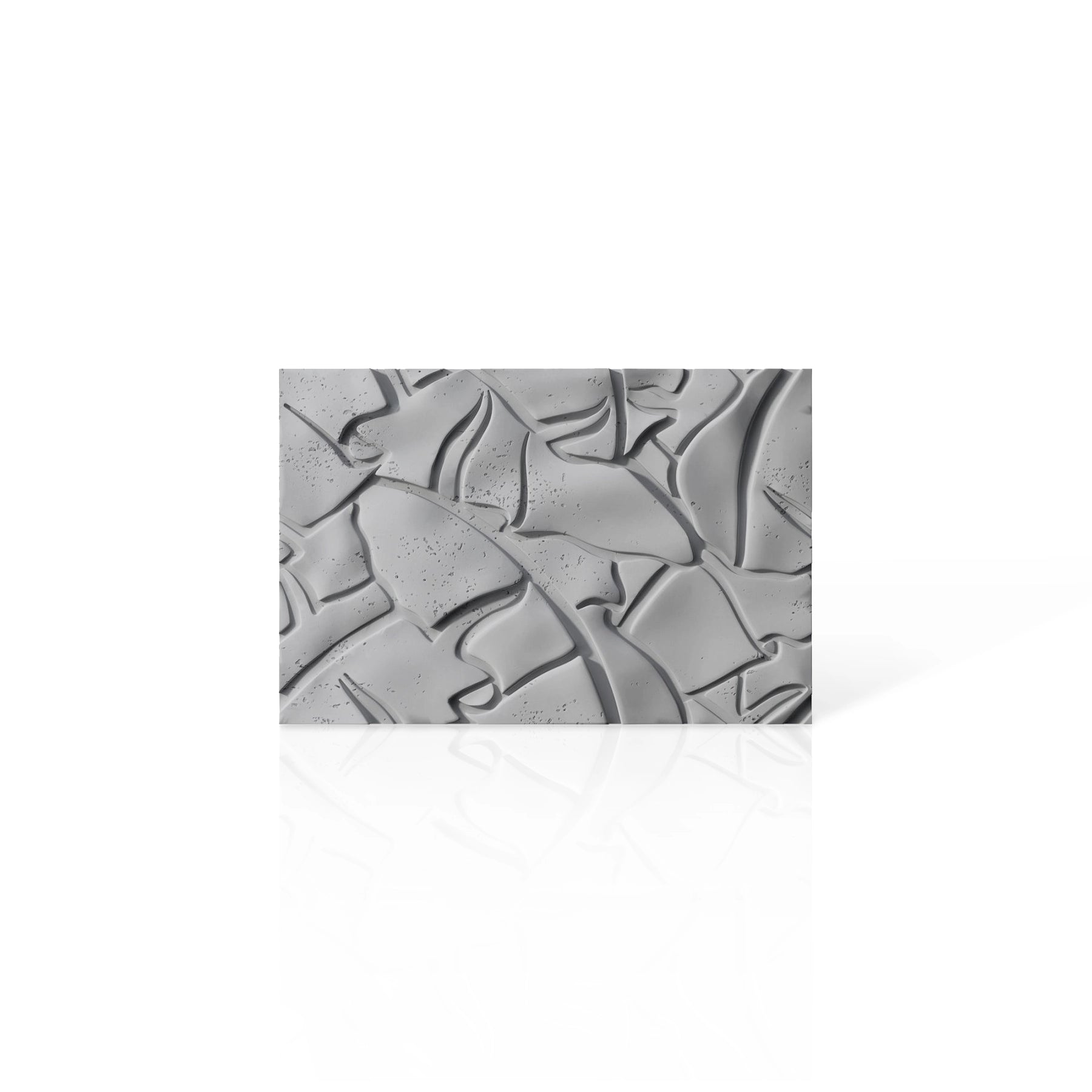 3D Concrete Wall Panels LEAF colour swatch on white background DecorMania UK