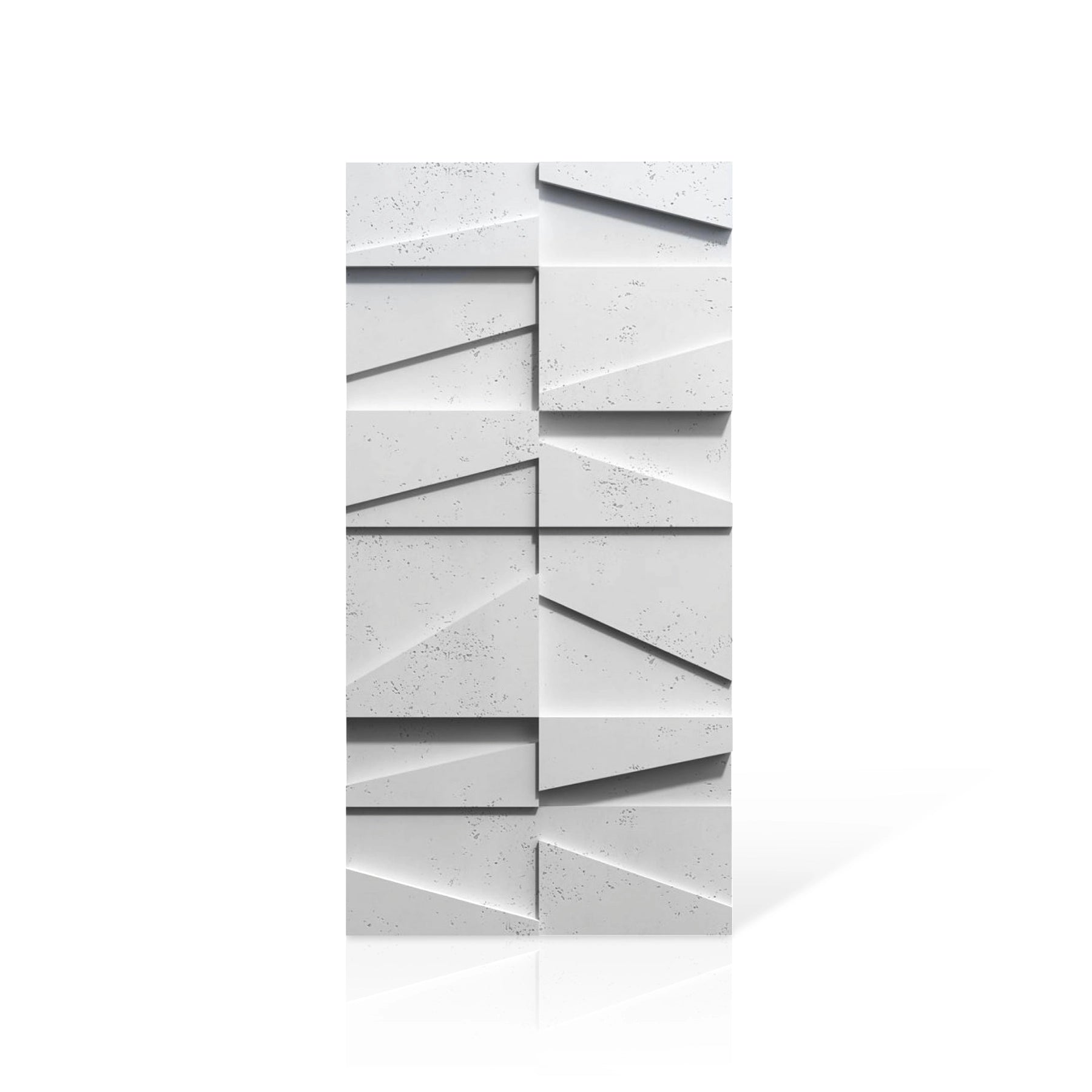 3D Concrete Wall Panels MULTI BOOKCASE colour swatch on white background DecorMania UK