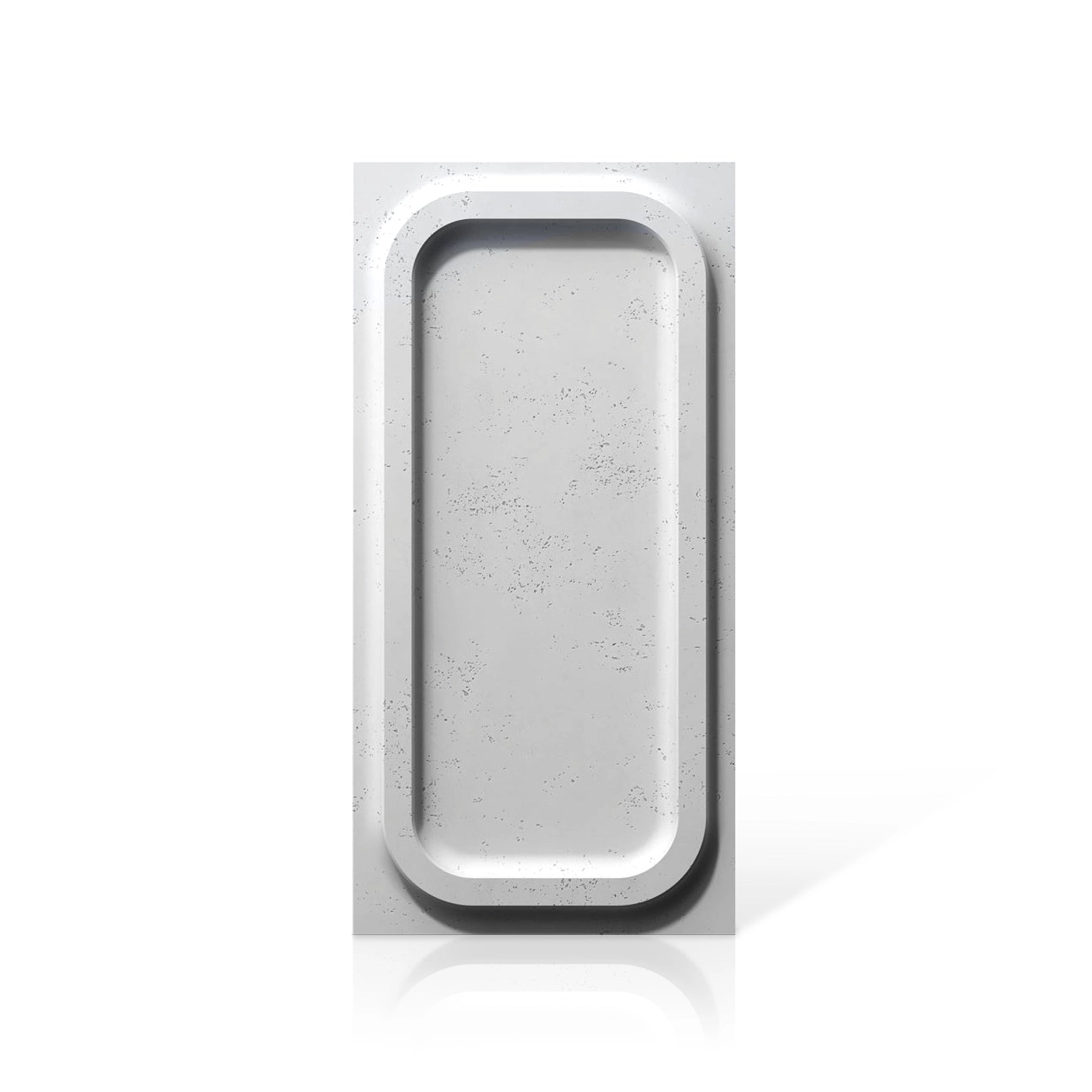 3D Concrete Wall Panels PORTHOLE colour swatch on white background DecorMania UK