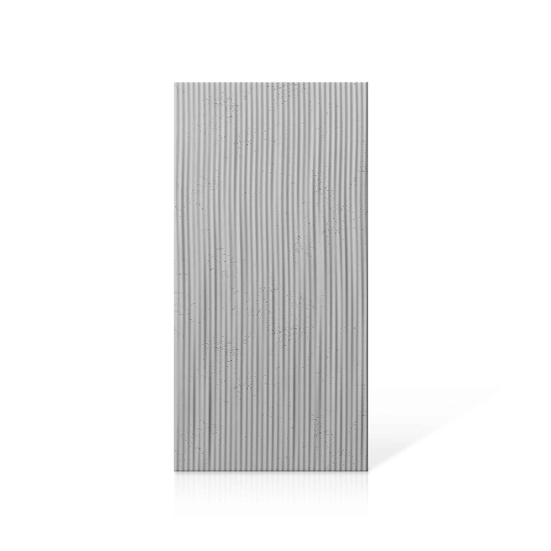 3D Concrete Wall Panels RIDGES colour swatch on white background DecorMania UK