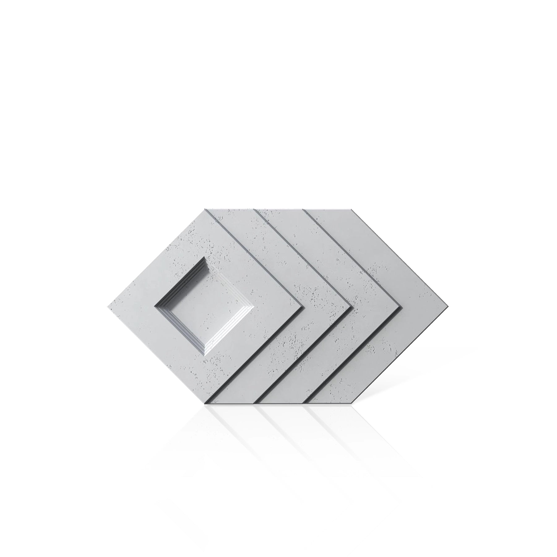 3D Concrete Wall Panels SHADOW colour swatch on white background DecorMania UK