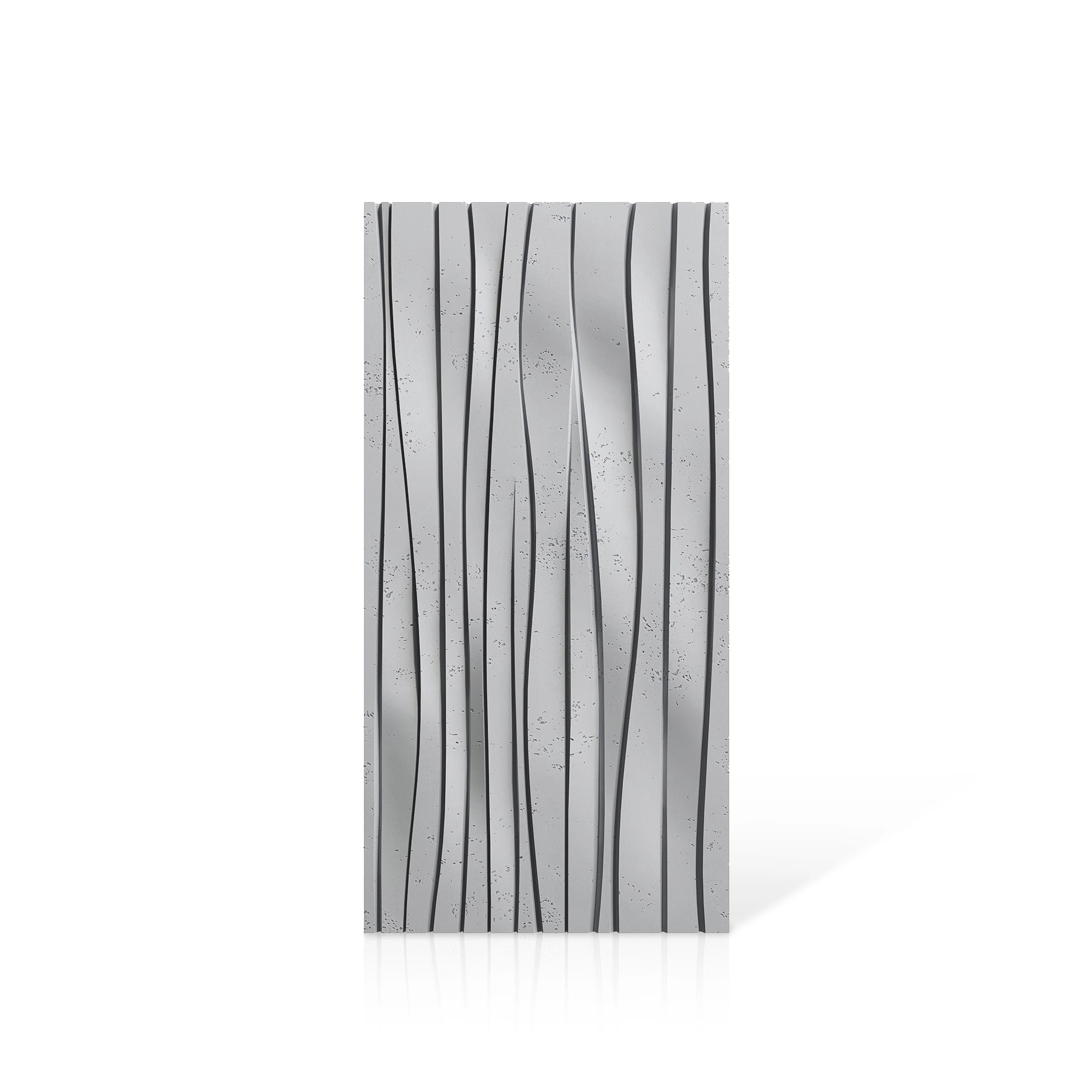 3D Concrete Wall Panels WAVES colour swatch on white background DecorMania UK