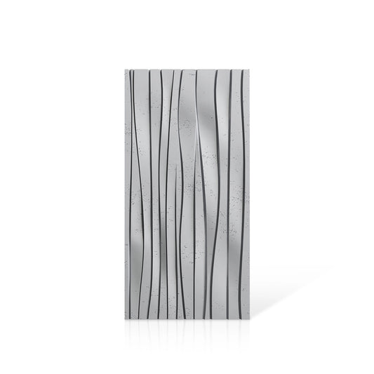 3D Concrete Wall Panels WAVES colour swatch on white background DecorMania UK