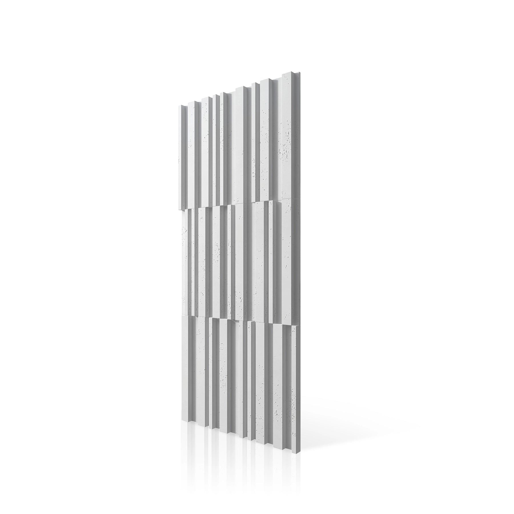 3D Concrete Wall Panels RIFT MIXED colour swatch on white background DecorMania UK