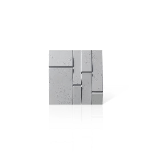 3D Concrete Wall Panels BREAK OUT colour swatch on white background DecorMania UK