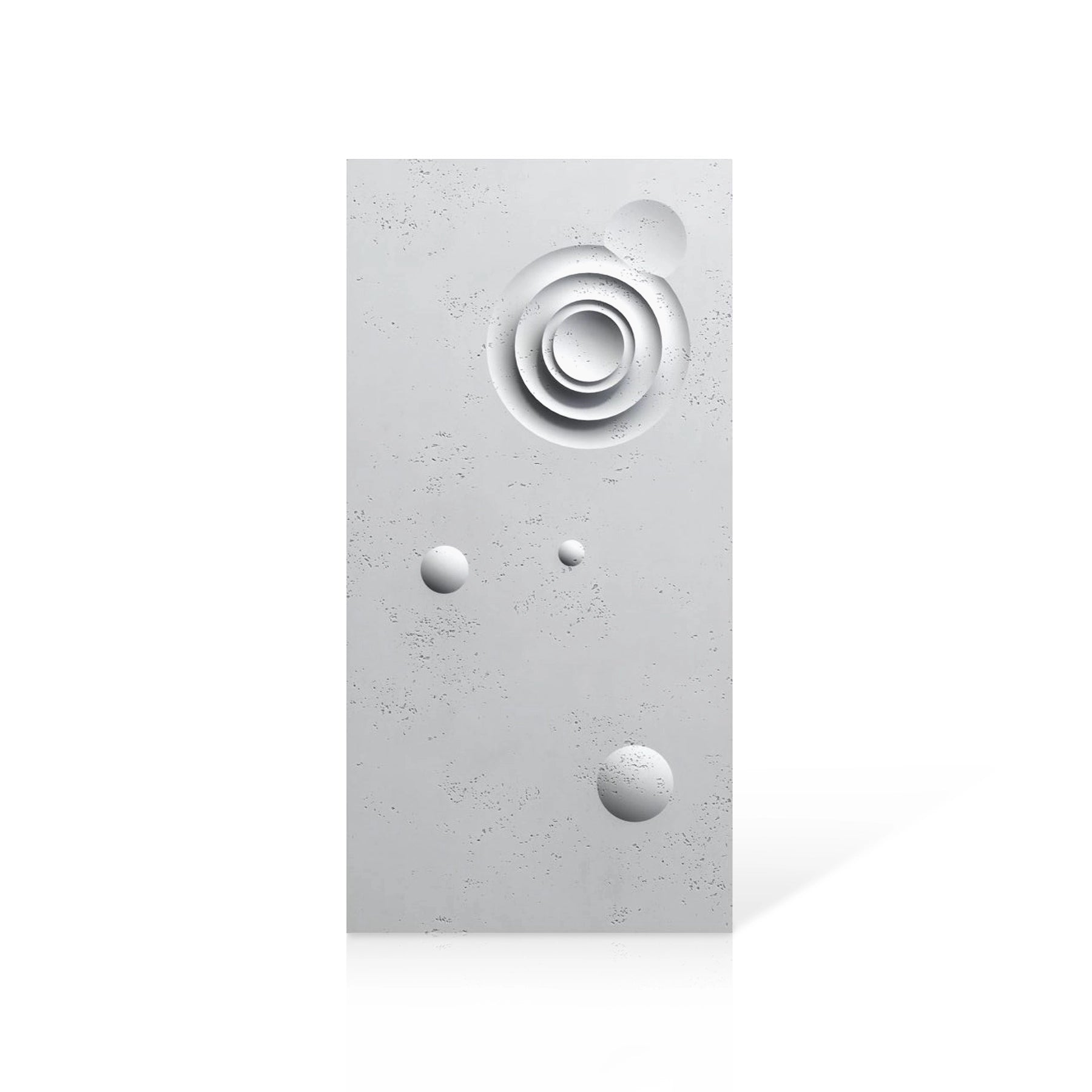 3D Concrete Wall Panels MOONS Models A&B colour swatch on white background DecorMania UK