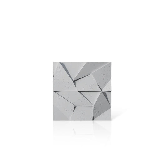 3D Concrete Wall Panels MULTICRYSTAL colour swatch on white background DecorMania UK