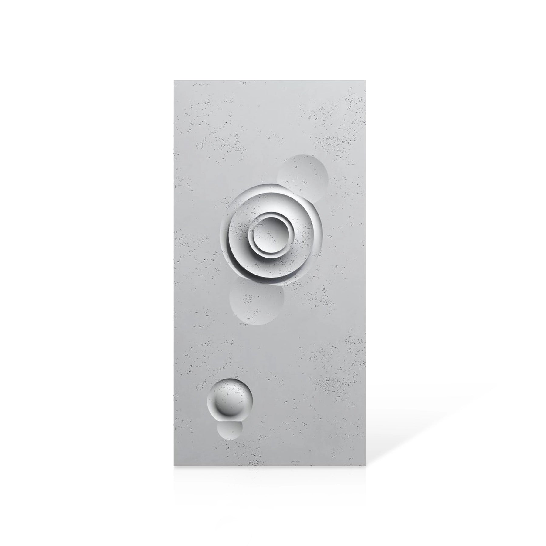 3D Concrete Wall Panels MOONS Models A&B colour swatch on white background DecorMania UK