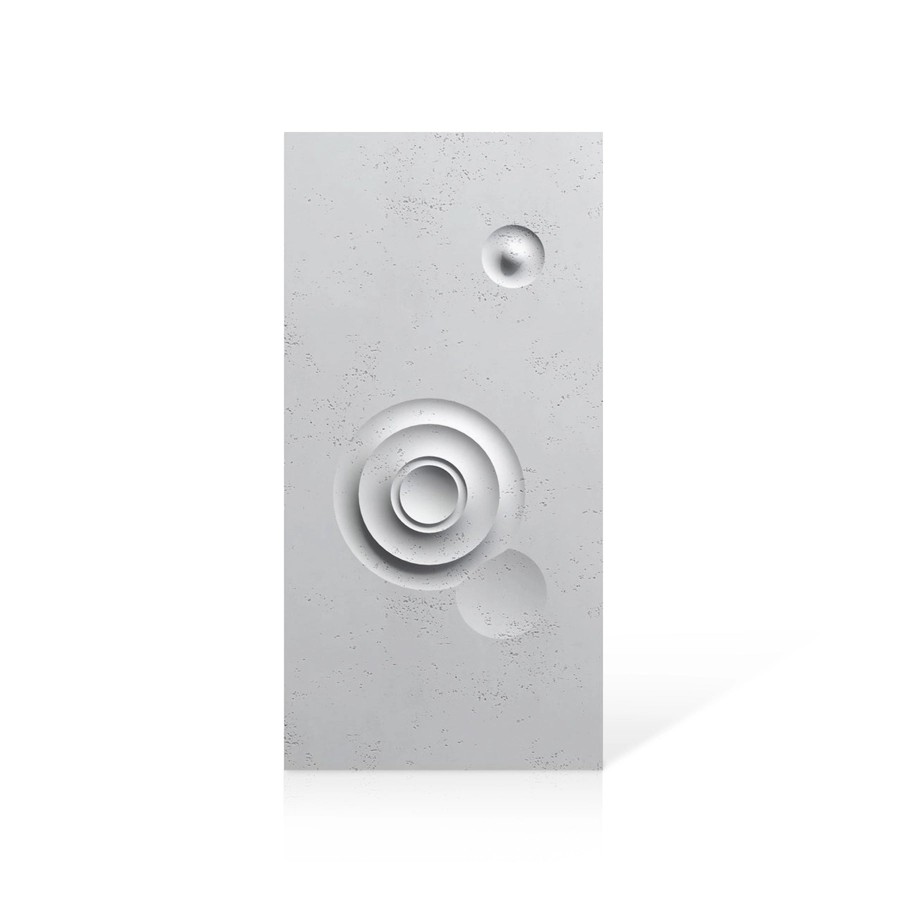 3D Concrete Wall Panels MOONS Models C&D colour swatch on white background DecorMania UK