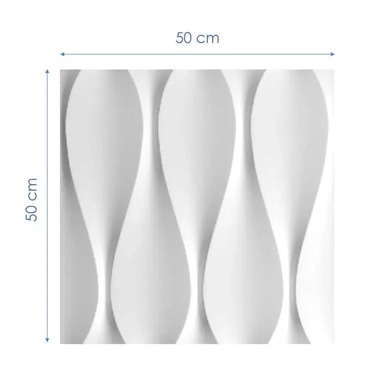 Dimensions of SANDGLASS 3D Wall Panel EPS - 3D Polystyrene Wall Panels | DecorMania UK