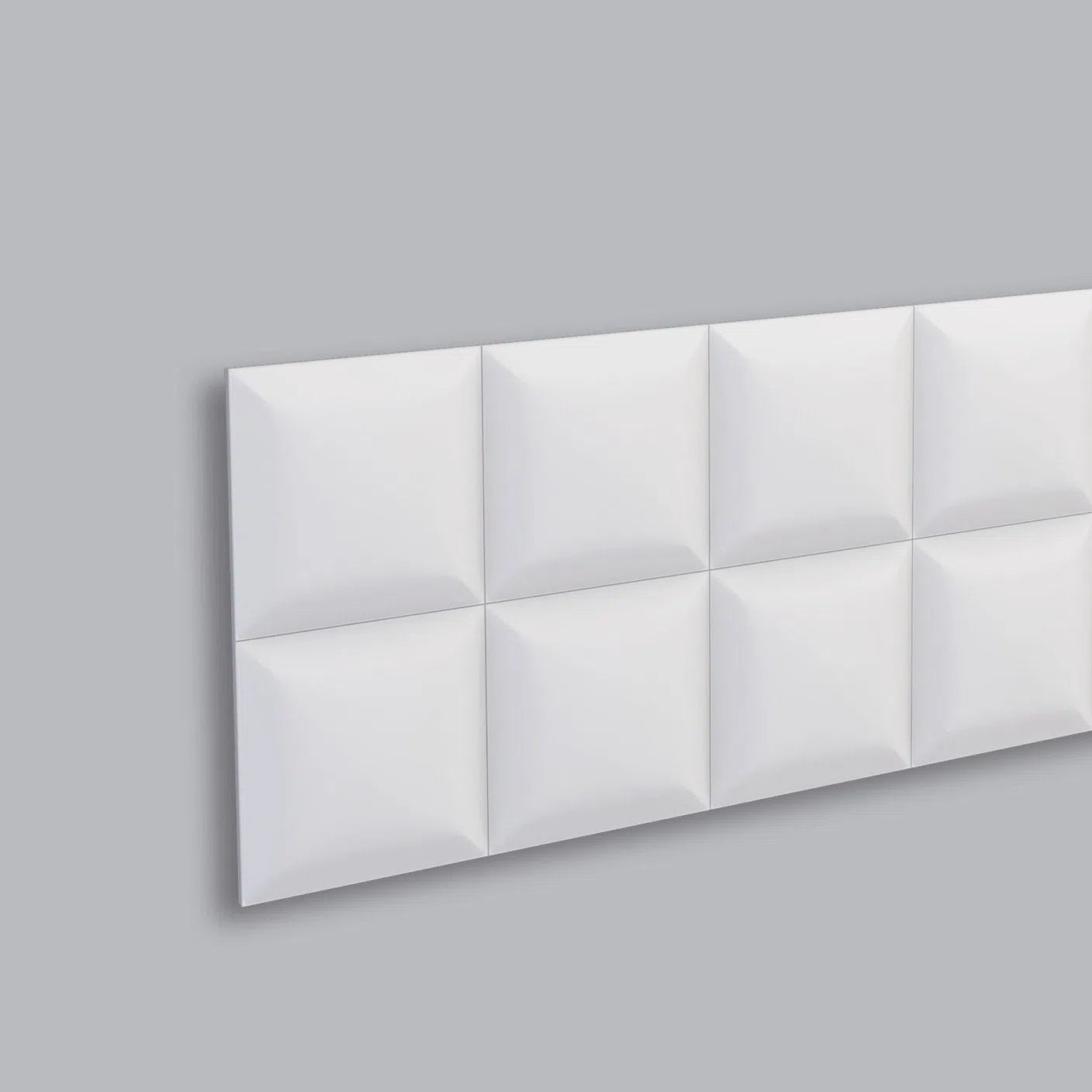 Close-up view of 3D wall panel Square Arstyl | DecorMania UK 