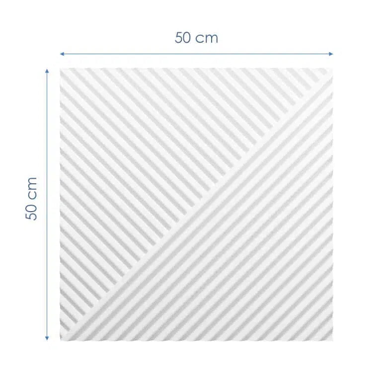 dimensions of STRIPES 2 - 3D Wall Panel EPS - 3D Polystyrene Wall Panels | DecorMania UK 