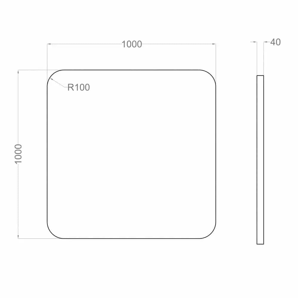 Tele AIR - Acoustic Suspended Ceiling Panel dimensions Decormania UK