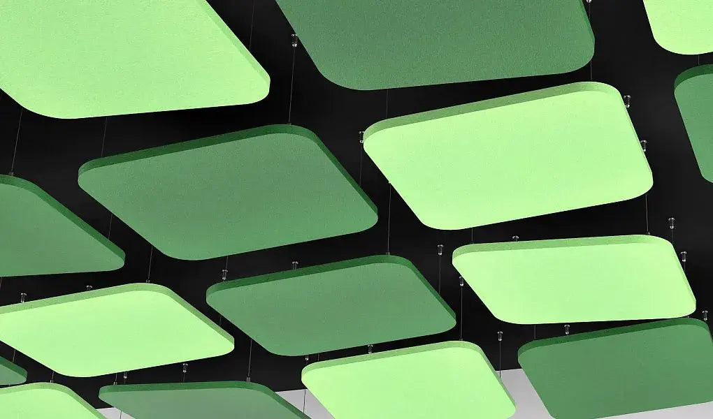 Tele AIR - Acoustic Suspended Ceiling Panel green composition Decormania UK