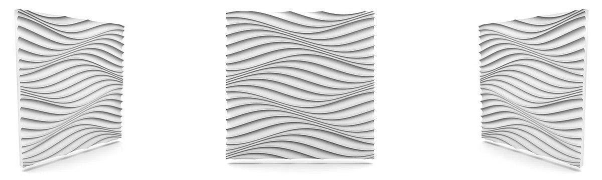 THE WIND 3D Wall Panel Model 04 - 3D Polystyrene Wall Panels on white background | DecorMania UK