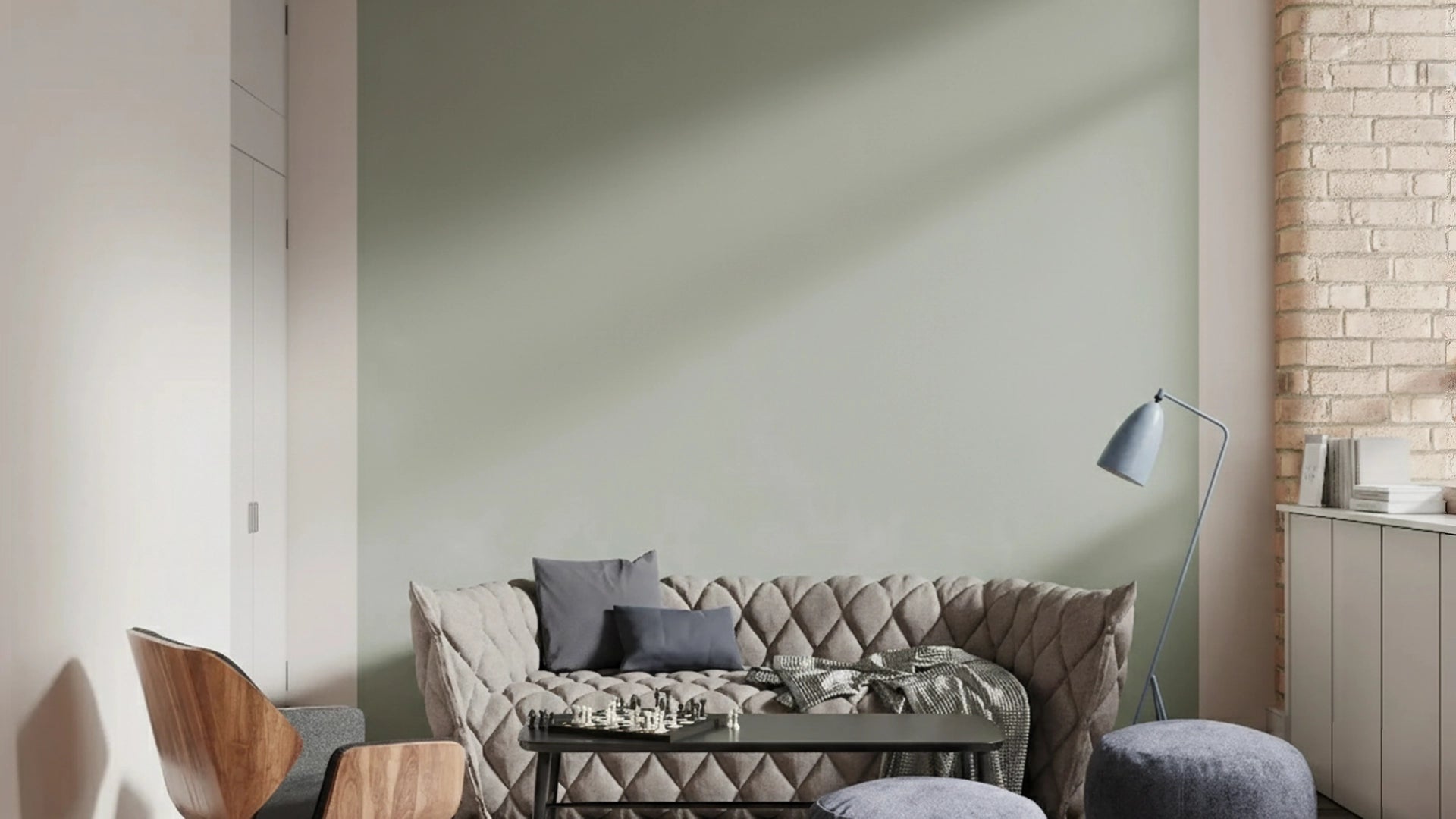 Acoustic Wall Art Panels FAN 5 living room interior Decormania eu before mounting