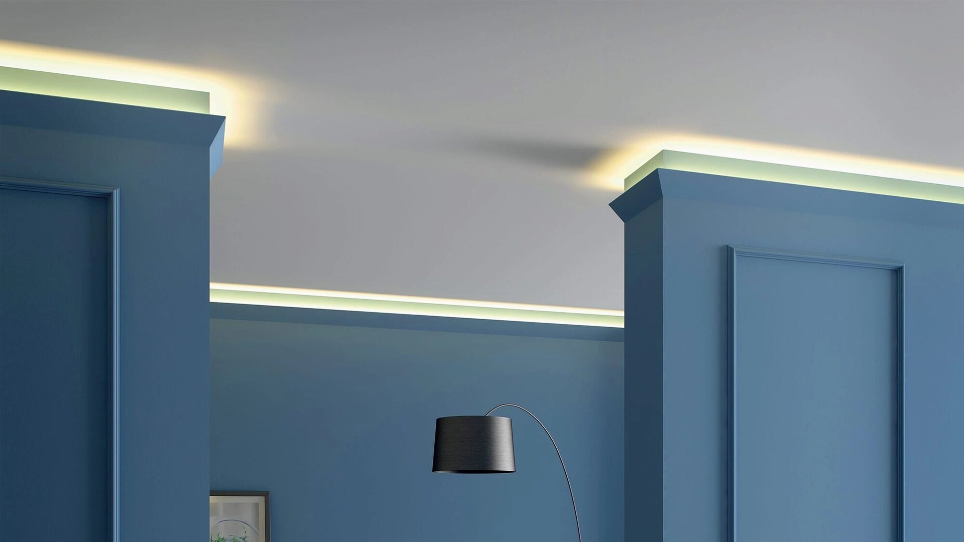 NMC Ceiling Coving for LED Lights in modern interior Decormania UK